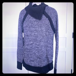 Lululemon Gray Snap Neck Sweater
